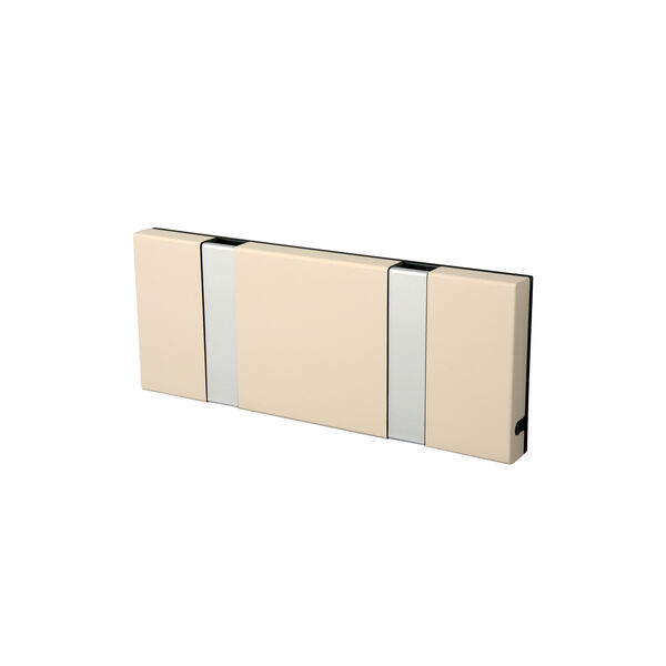 KNAX vandret 2 knagerække, latte/grå, LoCa