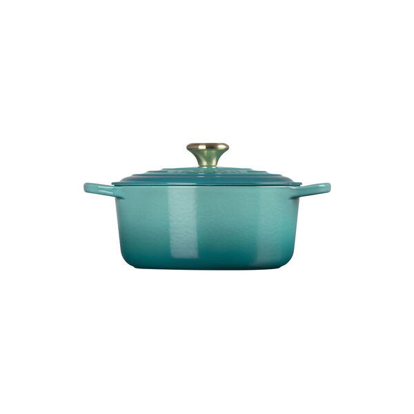 Signature rund st&oslash;bejernsgryde &Oslash; 24 cm, bleu riviera, Le Creuset