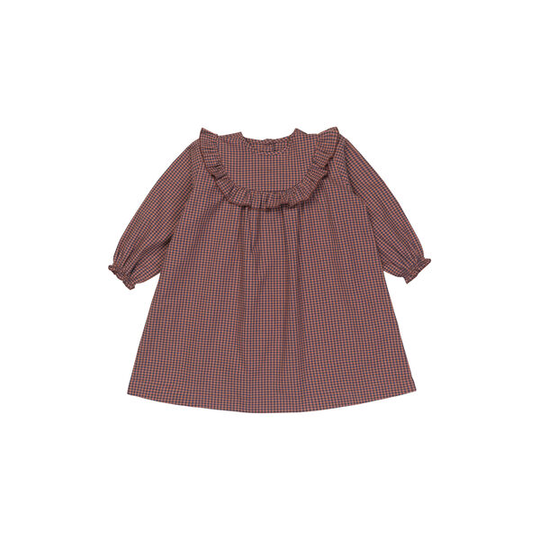 Noey Dress, indigo check, Lalaby