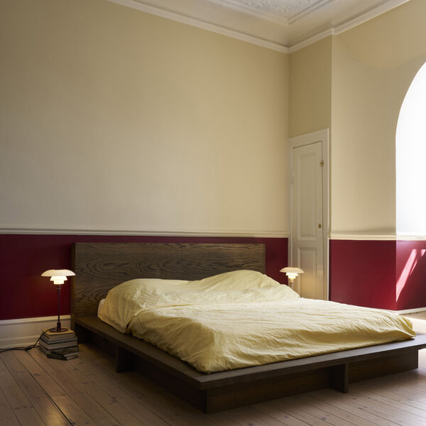 PH 3/2 Bordlampe, glossy burgundy, Louis Poulsen