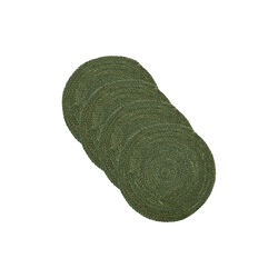 HDCircle Dækkeserviet 4 stk., grøn, House Doctor