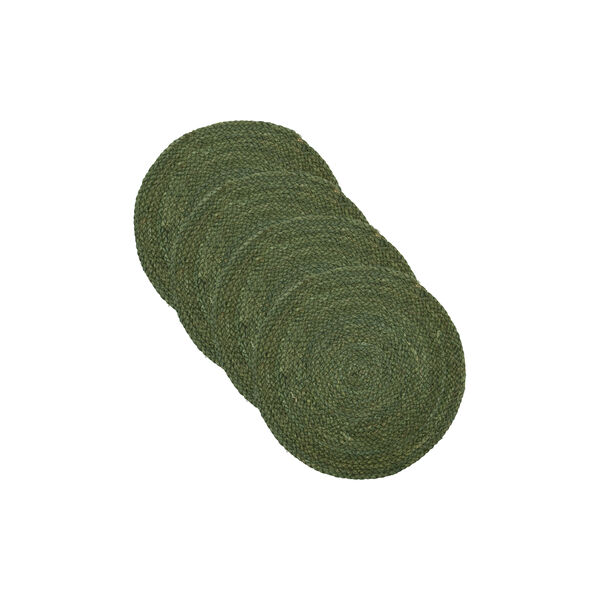 HDCircle Dækkeserviet 4 stk., grøn, House Doctor