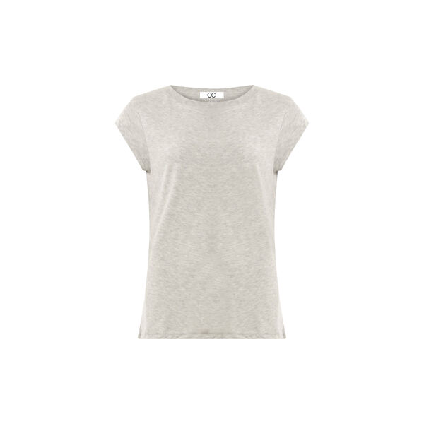 CC Heart Basic T-shirt, light grey melange CC Heart Basic T-shirt, light grey melange, Coster Copenhagen