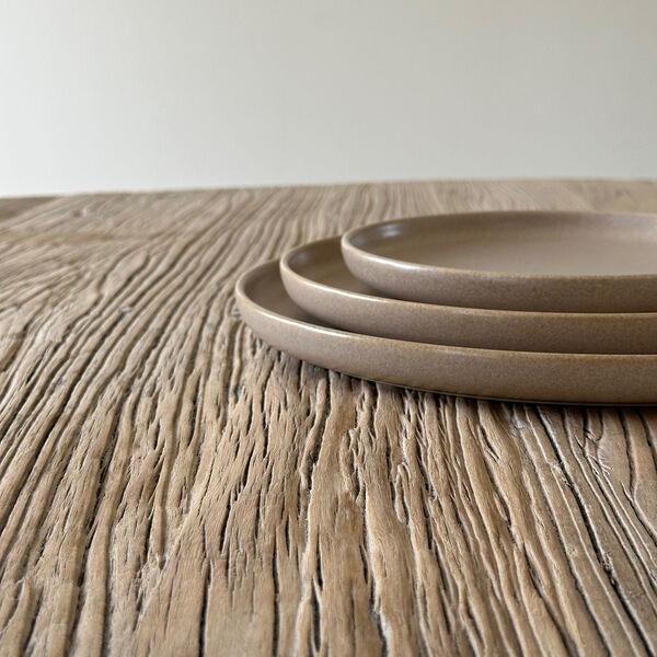 CAPRI Medium Tallerken, mat taupe, HOEME Copenhagen