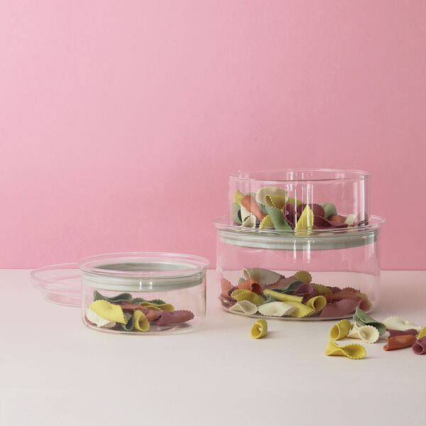 STORE-IT opbevaringsglas 0,8 L, light grey, RIG-TIG