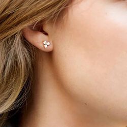 Fryd Diamant &oslash;restik L, hvidguld, Ro Copenhagen