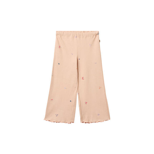 Set T-shirt S/S & Pants Alicia, rose flowers, Wheat