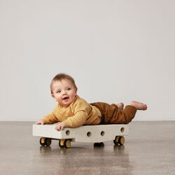 Rullebræt, sand grey/honey yellow, MODU