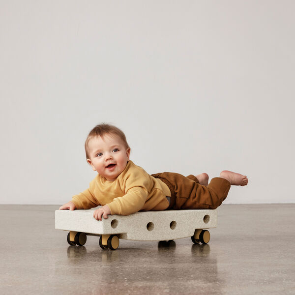 Rullebræt, sand grey/honey yellow, MODU