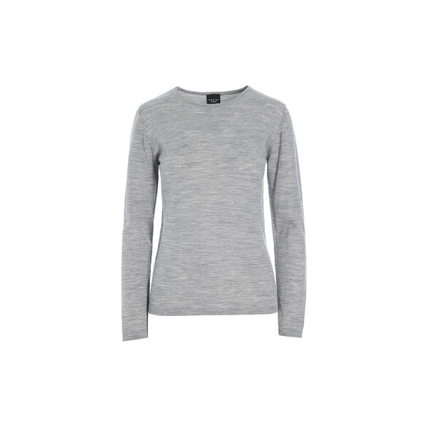 New wool bluse, grey melange New wool bluse, grey melange, BITTE KAI RAND