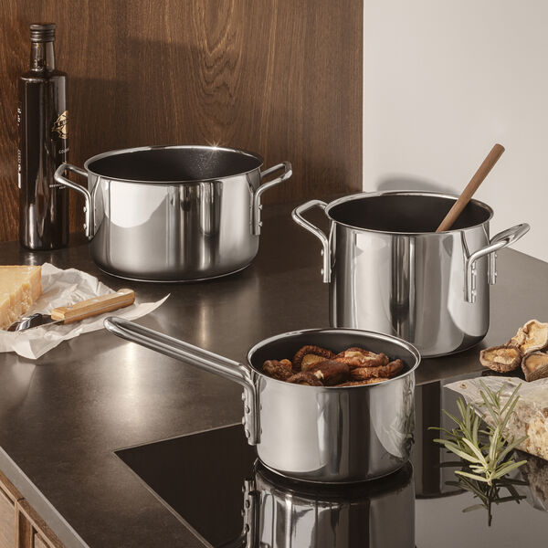 Stainless Steel Grydes&aelig;t keramisk Slip-Let&reg; bel&aelig;gning, Eva Trio