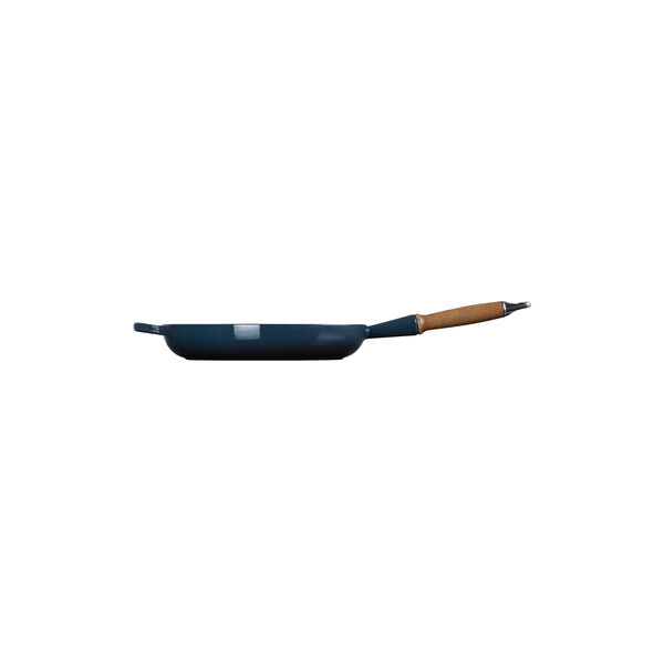 Signature st&oslash;bejern stegepande med tr&aelig;h&aring;ndtag &Oslash; 28 cm, nuit, Le Creuset