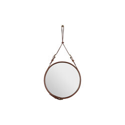 Adnet Circular Wall Mirror, tan, GUBI