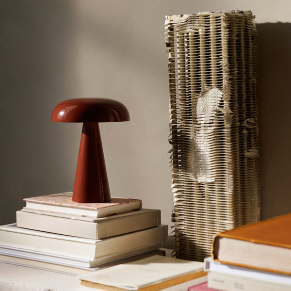 Como SC53 Portable bordlampe, red brown Como SC53 Portable bordlampe, red brown, &Tradition