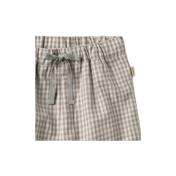 Trousers Lined Arne, greybrown check, Wheat
