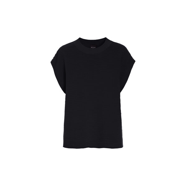 Saku bluse med bieser, black, BITTE KAI RAND