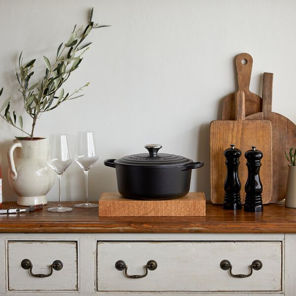 Signature rund st&oslash;bejernsgryde &Oslash; 20 cm, matte black, Le Creuset