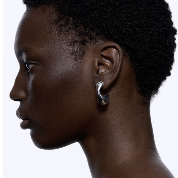 Dolphin Earring Large, silver, Maria Black