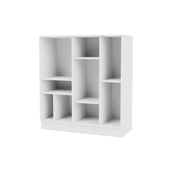 Montana 1613 reol med hjul, 101 new white/black, Montana Furniture