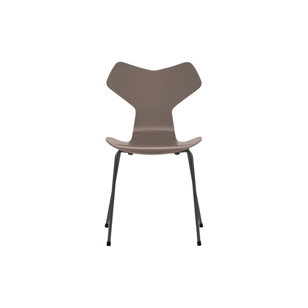 Grand Prix™ 3130 fuldlakeret stol, deep clay/warm graphite, Fritz Hansen
