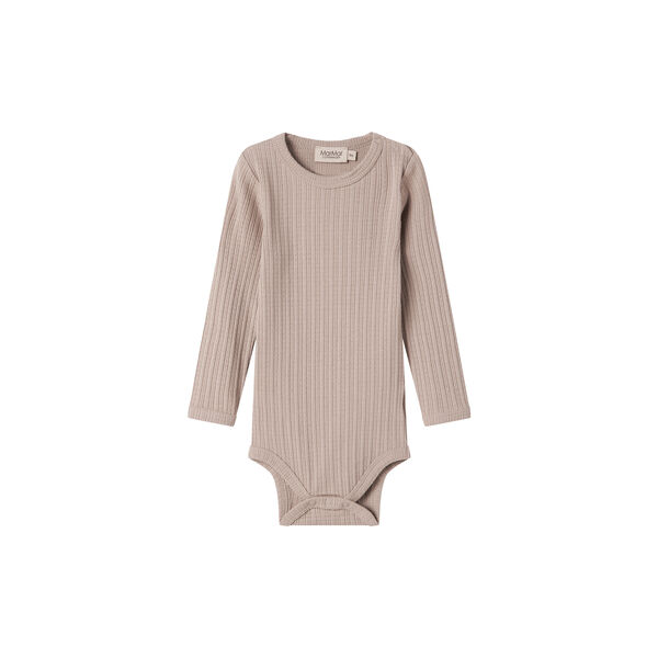 Benedicte LS Bodysuit, soft beige, MarMar Copenhagen