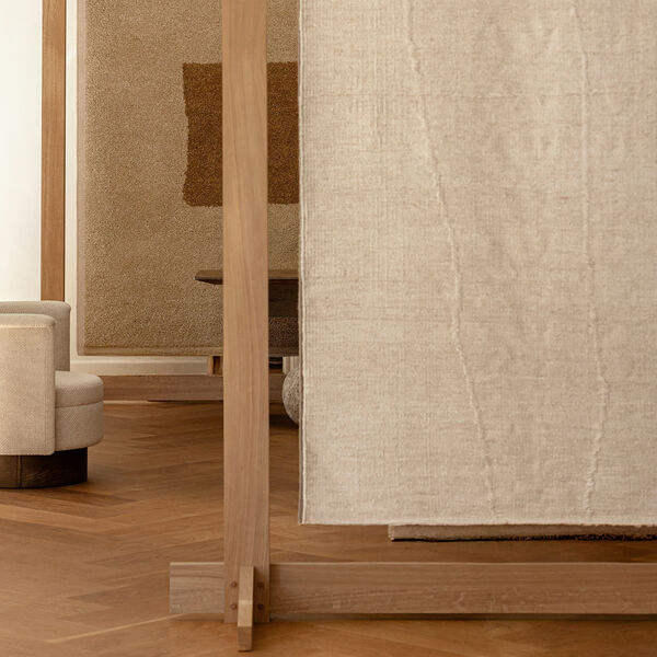 Flow Shen gulvt&aelig;ppe, beige, Linie Design