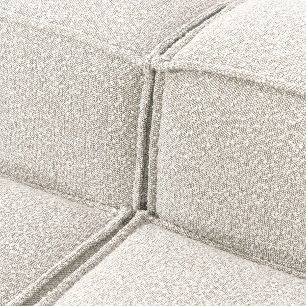 Lennon modulær 4-pers. sofa, bouclé off white, Westwing Collection