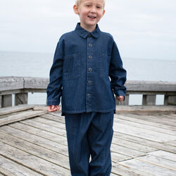 Pocket Shirt, dark denim, Serendipity