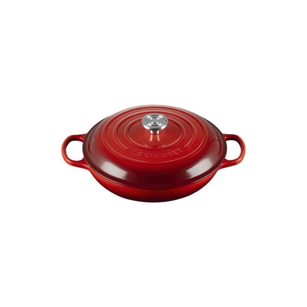 Signature st&oslash;bejern buffetgryde | 30 cm | Cerise, Le Creuset