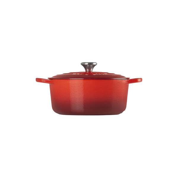 Signature rund st&oslash;bejernsgryde &Oslash; 26 cm, cerise, Le Creuset