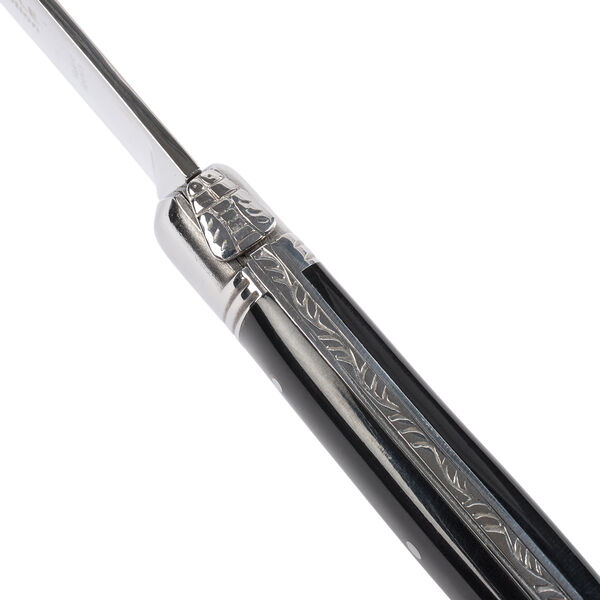 Steakkniv, sort horn Steakkniv, sort horn, Laguiole Tradition