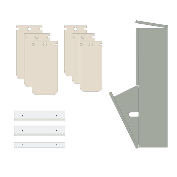 SORTED Standard Tall affaldssortering, reed green, DesignLife