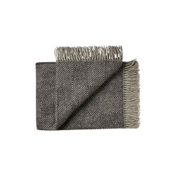 Fan&oslash; plaid, 00171 slate black, Silkeborg Uldspinderi