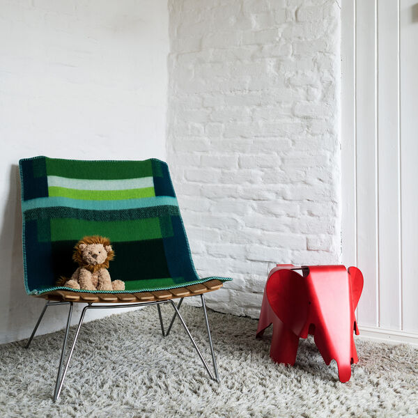 MIKKEL Baby Size Throw, green, Røros Tweed