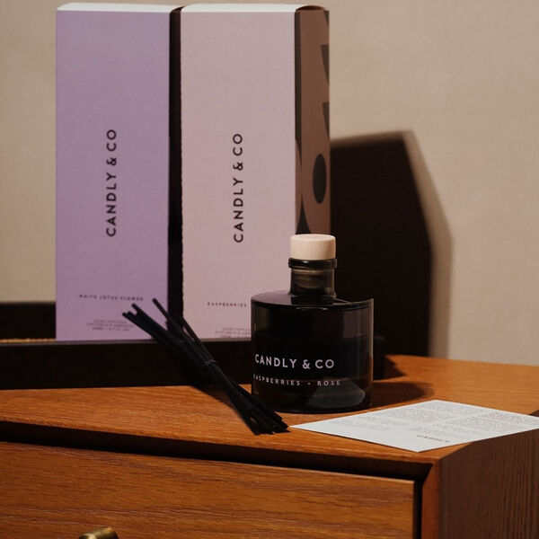 No. 8 Diffuser, White Lotus Flower, Candly & Co