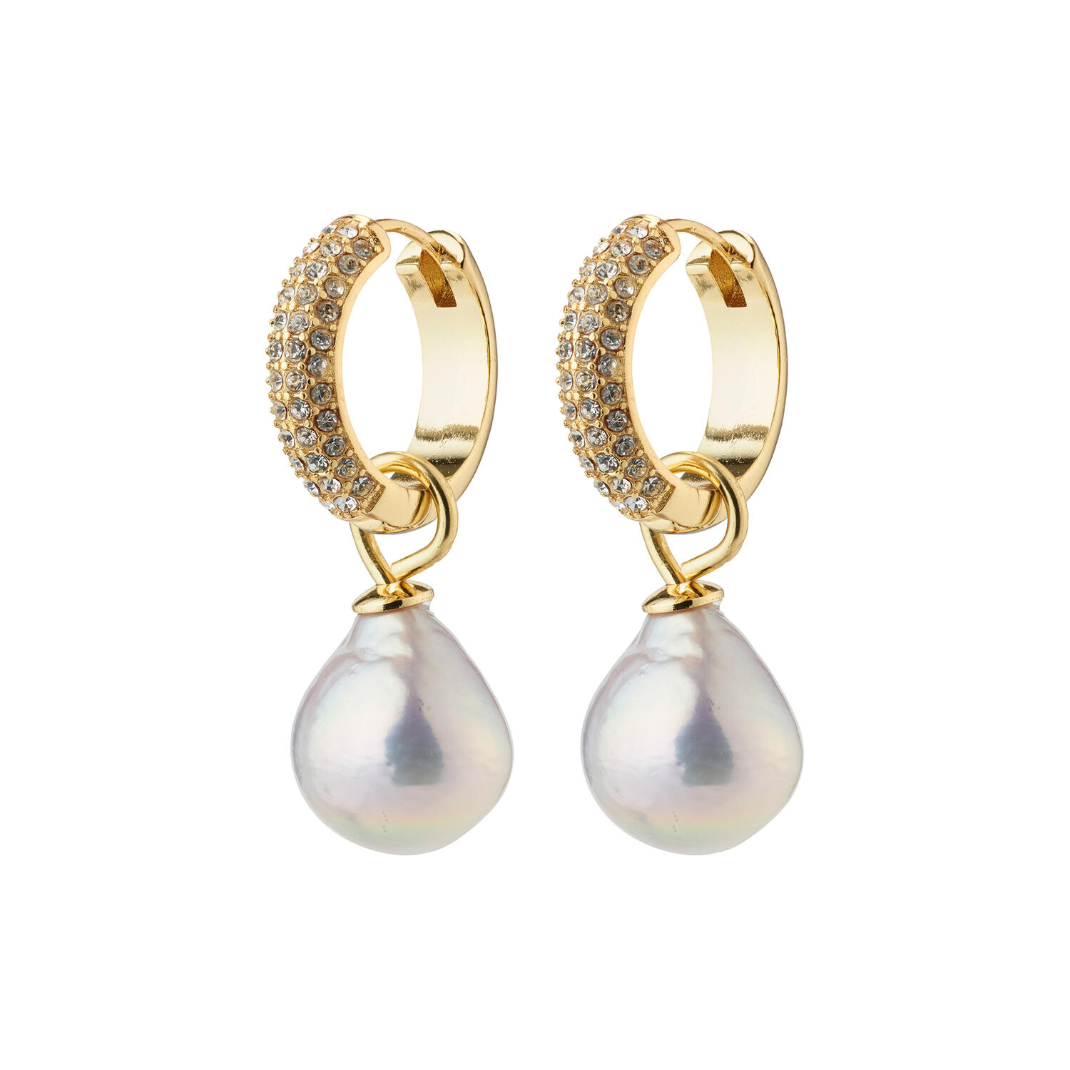 Bekræfte efter det Centrum Køb EDELE perle øreringe, guld | Pilgrim