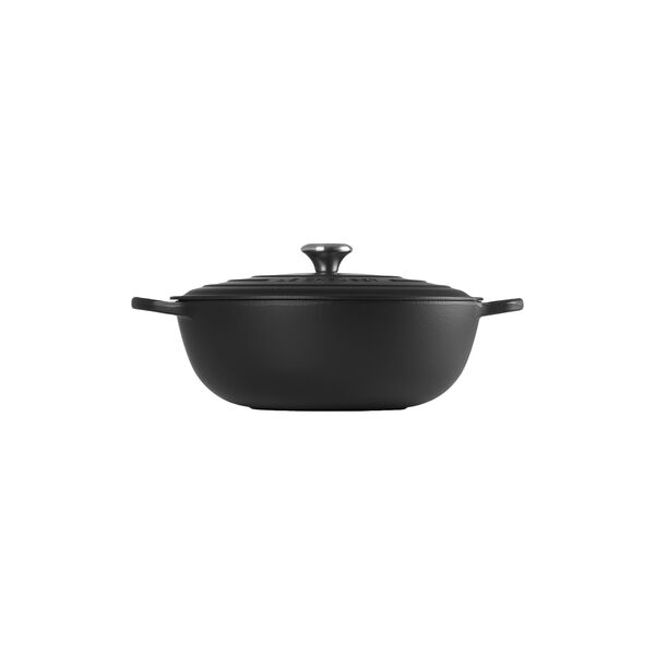 Signature st&oslash;bejern stegegryde &Oslash; 32 cm, matte black, Le Creuset