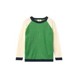 Light Knitted Color Block T-Shirt LS, Copenhagen Colors Organics
