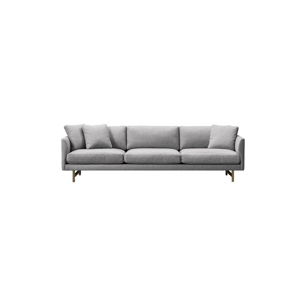 5523 Calmo 80 3 pers. sofa, gr&aring;/r&oslash;get eg, Fredericia Furniture