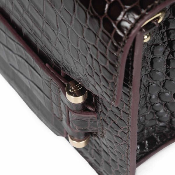 Jolie Grande taske, brown croco, Naledi Copenhagen