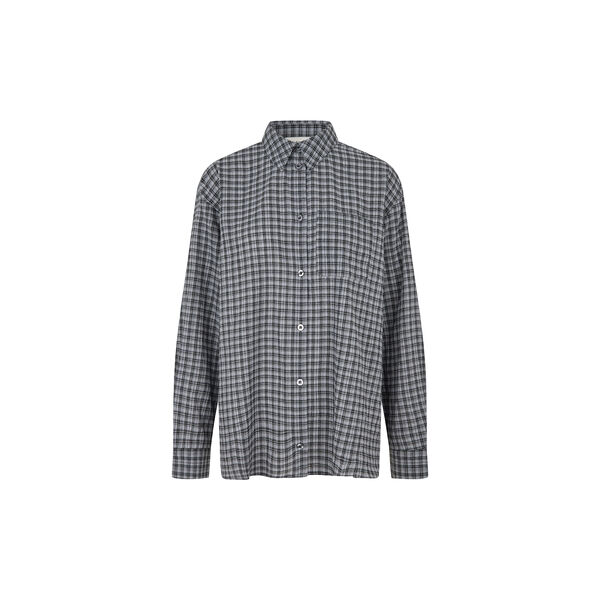 Dorotheamd shirt, grey check, Modstr&ouml;m