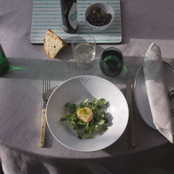 Hvid Halvblonde dyb tallerken Ø 24 cm, Royal Copenhagen