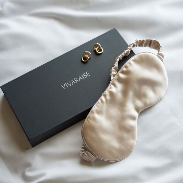 ASHLEY Sleep mask, latte, Vivaraise