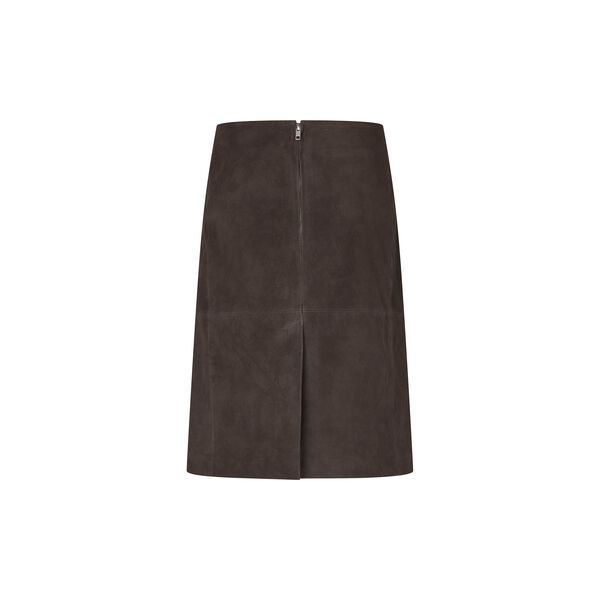 Zonie Suede Skirt, demitasse, Second Female