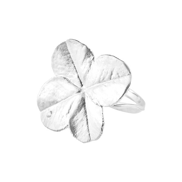 Statement Firkløver ring, sølv, Flora Danica Jewellery