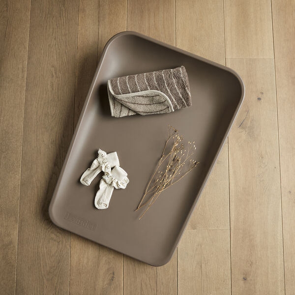 Leander Woodland Topper til puslepude, mocca, Leander