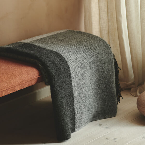 Drejø plaid, 01052 grey mix, Silkeborg Uldspinderi