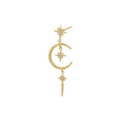 VENUS EARSTUD 15, gold, Alura Copenhagen