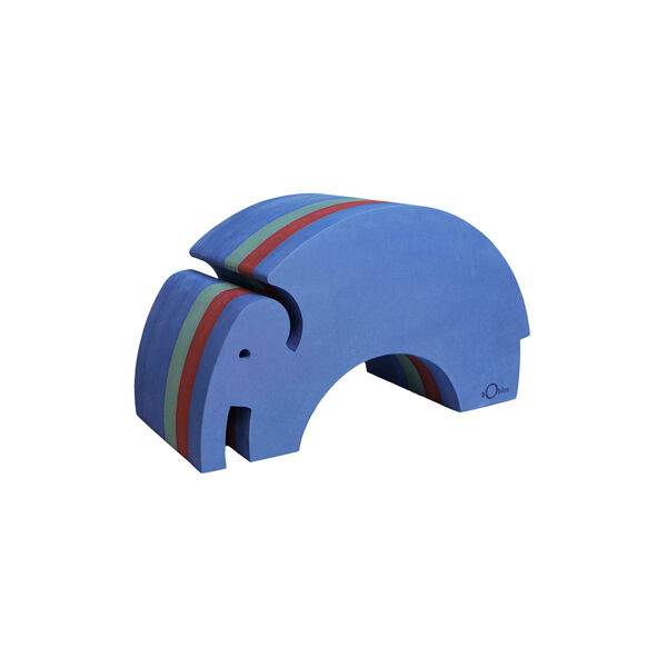 Elefant L, blue gym, bObles