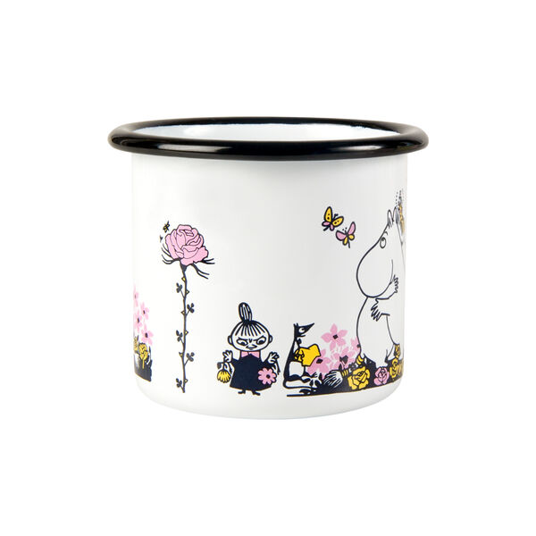 Kram emaljekrus, hvid, Muurla